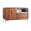 Moderne Houten Dressoirkast met Lades en Open Bergruimte