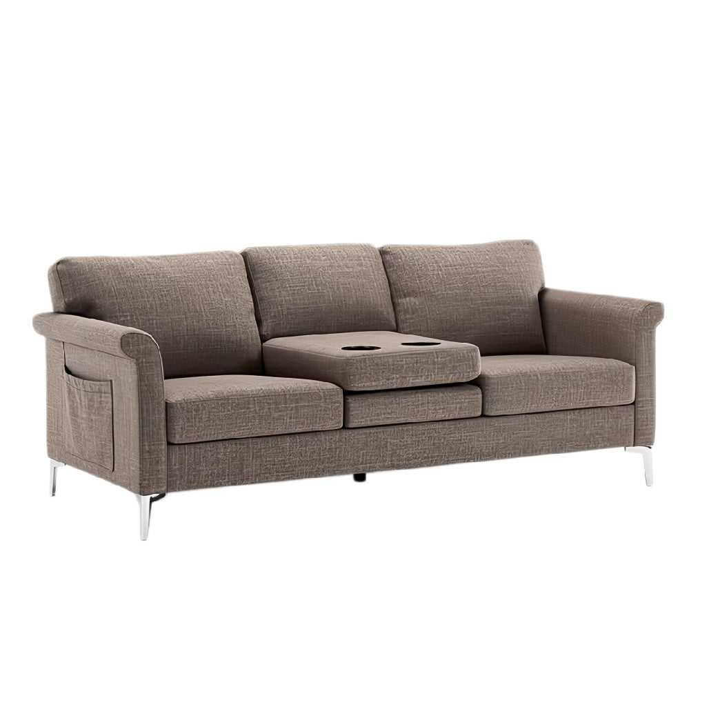 Functionele en comfortabele bank met gentegreerde armleuning