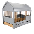 Houten Kinderbed met Opslagruimte en Huisvormig Ontwerp
